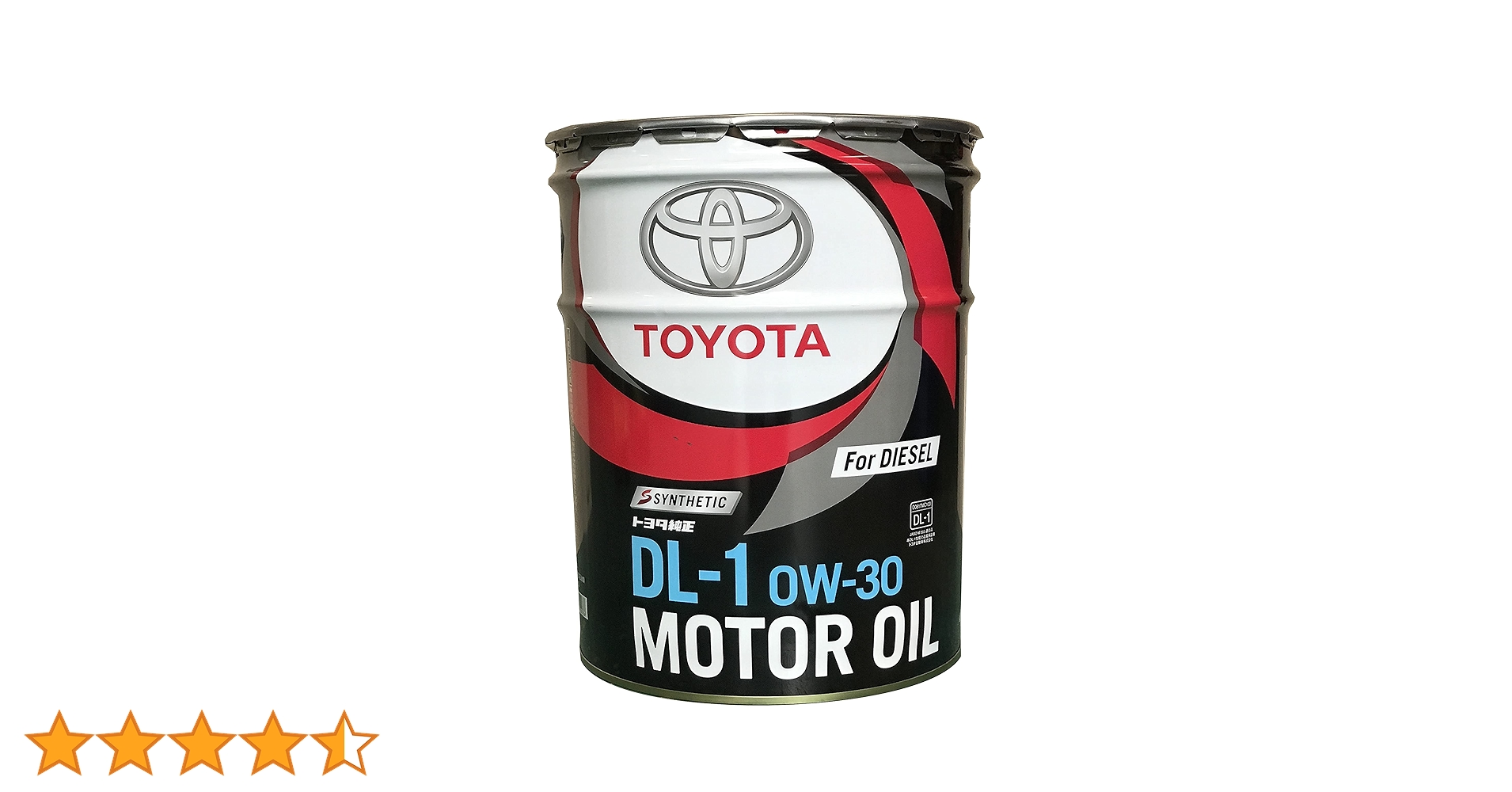 Amazon.co.jp: TOYOTA ディーゼルエンジンオイル DL-1 0W30 20L品番